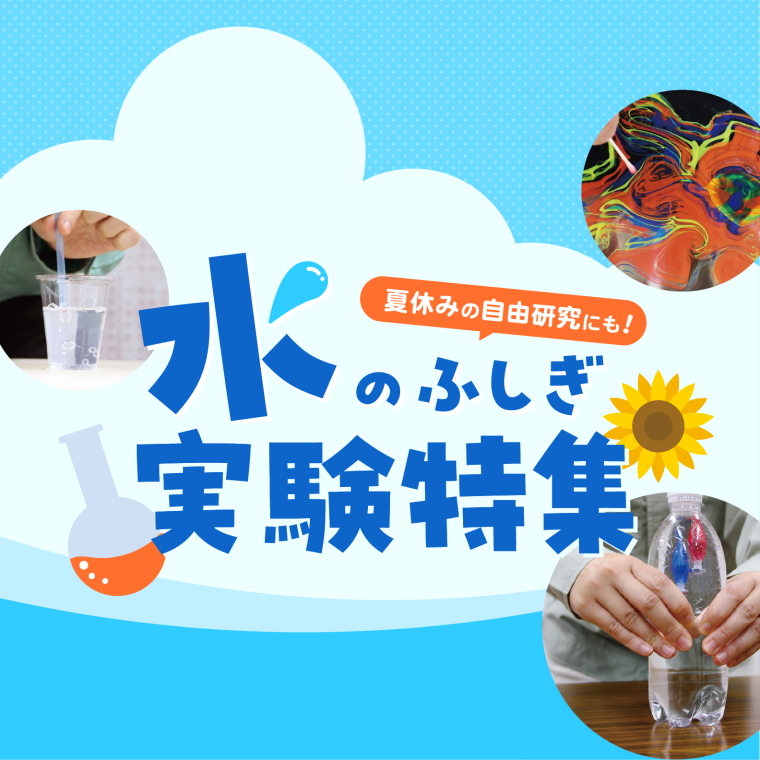おうちでかんたん！水の<ruby>実験<rt>じっけん</rt></ruby>アイデアまとめ