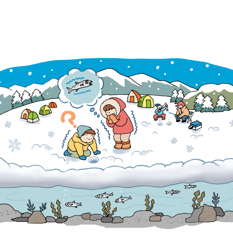 こおった湖で魚が生きていられるのはなぜ？